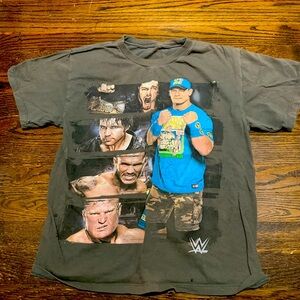 WWE Youth Large T shirt Cena, Reigns, Lesnar, Orton- used